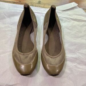 DKNY Taupe Mesh Slip on Flat